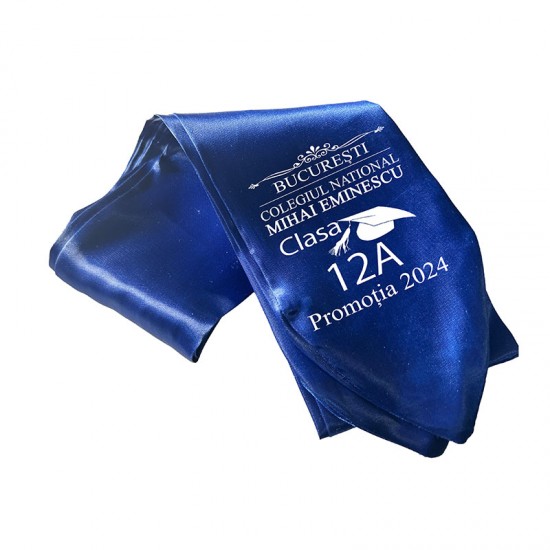 Esarfe Absolvire Albastru Personalizata