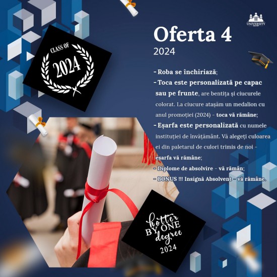 Oferta 4 - Pachete robe absolvire Oferta 4 - Pachete robe absolvire